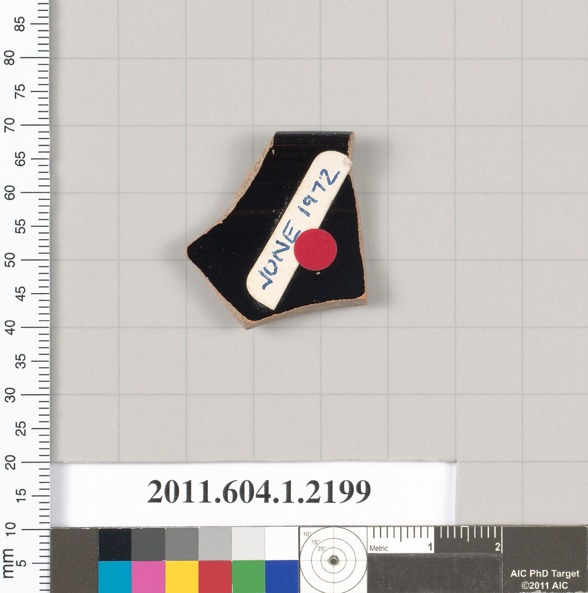 Terracotta rim fragment of a kylix (drinking cup), Terracotta, Greek, Attic