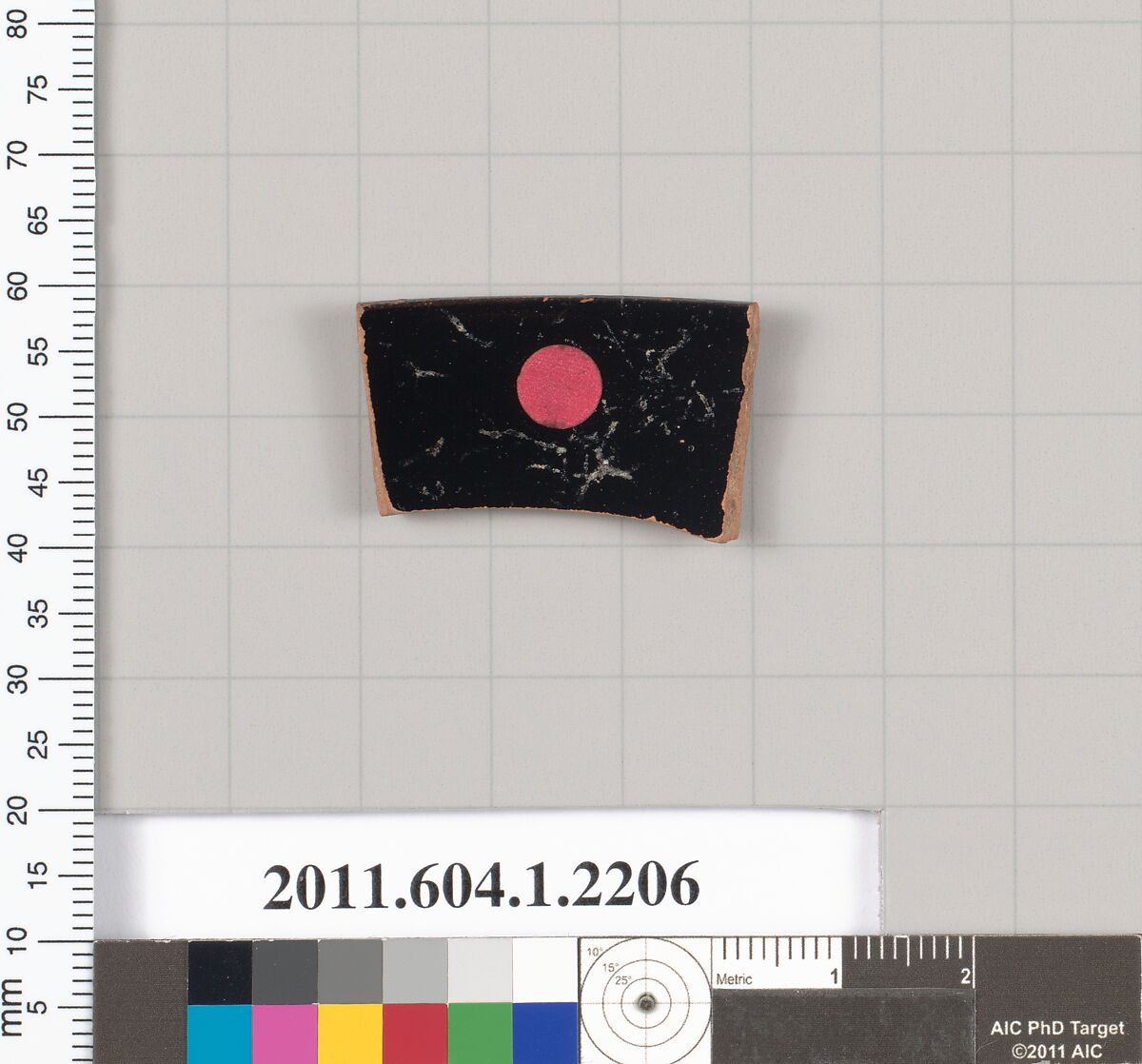 Terracotta rim fragment of a kylix (drinking cup), Terracotta, Greek, Attic