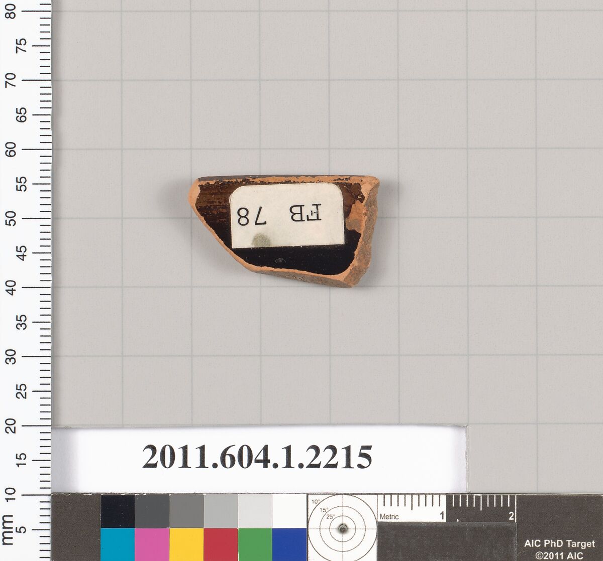 Terracotta rim fragment of a kylix (drinking cup), Terracotta, Greek, Attic