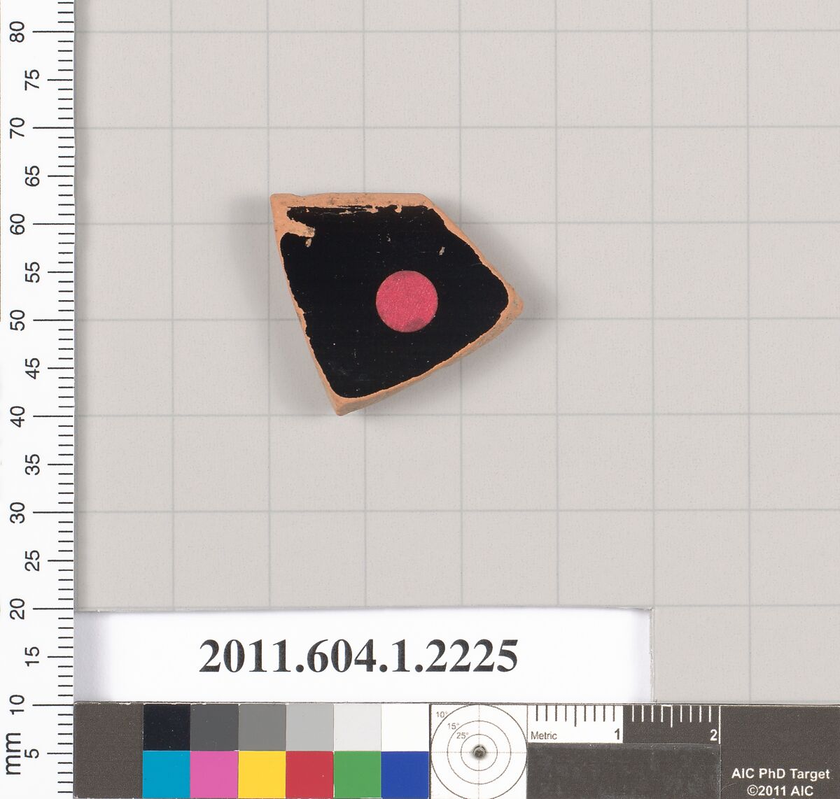 Terracotta rim fragment of a kylix (drinking cup), Terracotta, Greek, Attic