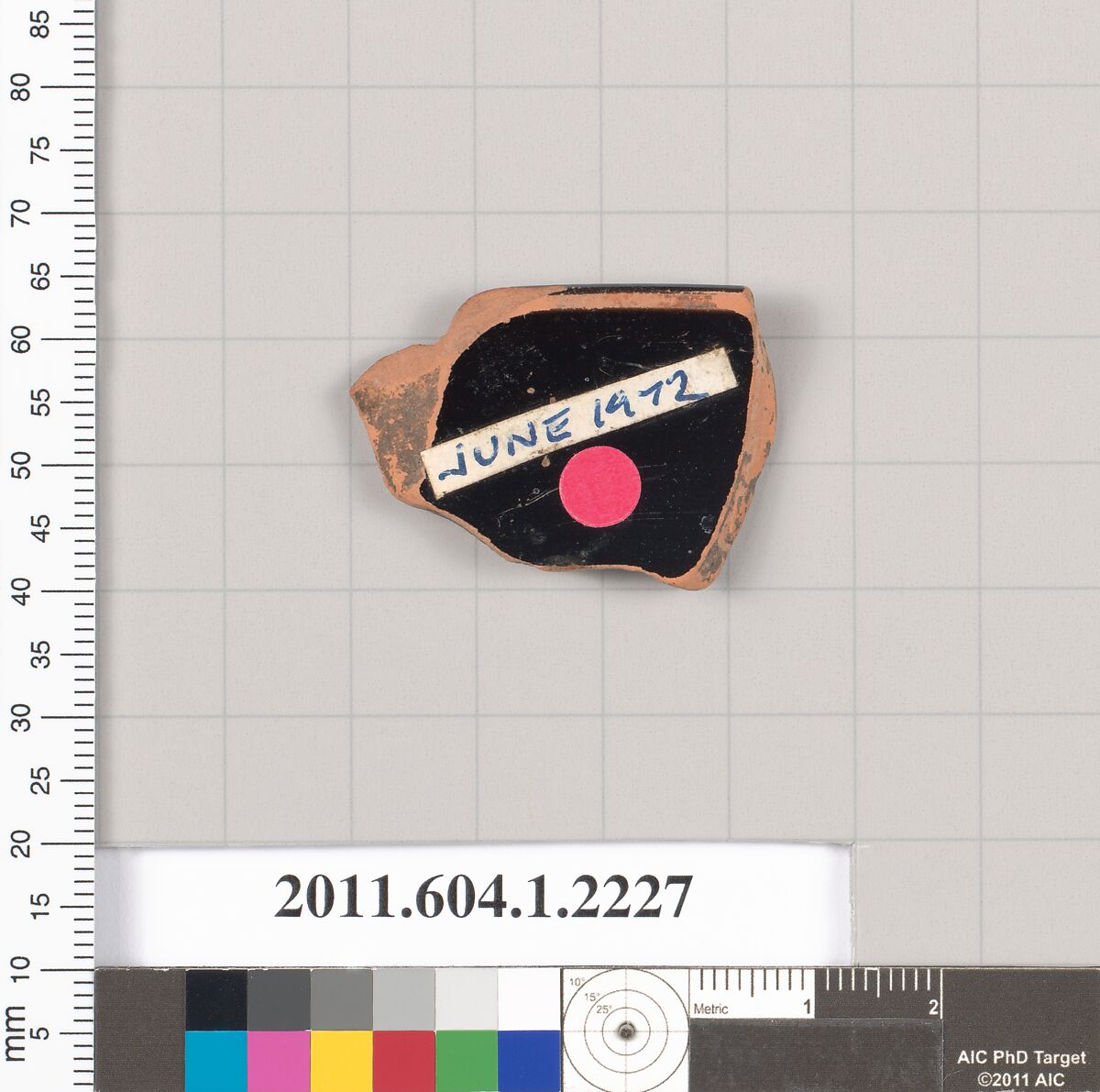 Terracotta rim fragment of a kylix (drinking cup), Terracotta, Greek, Attic