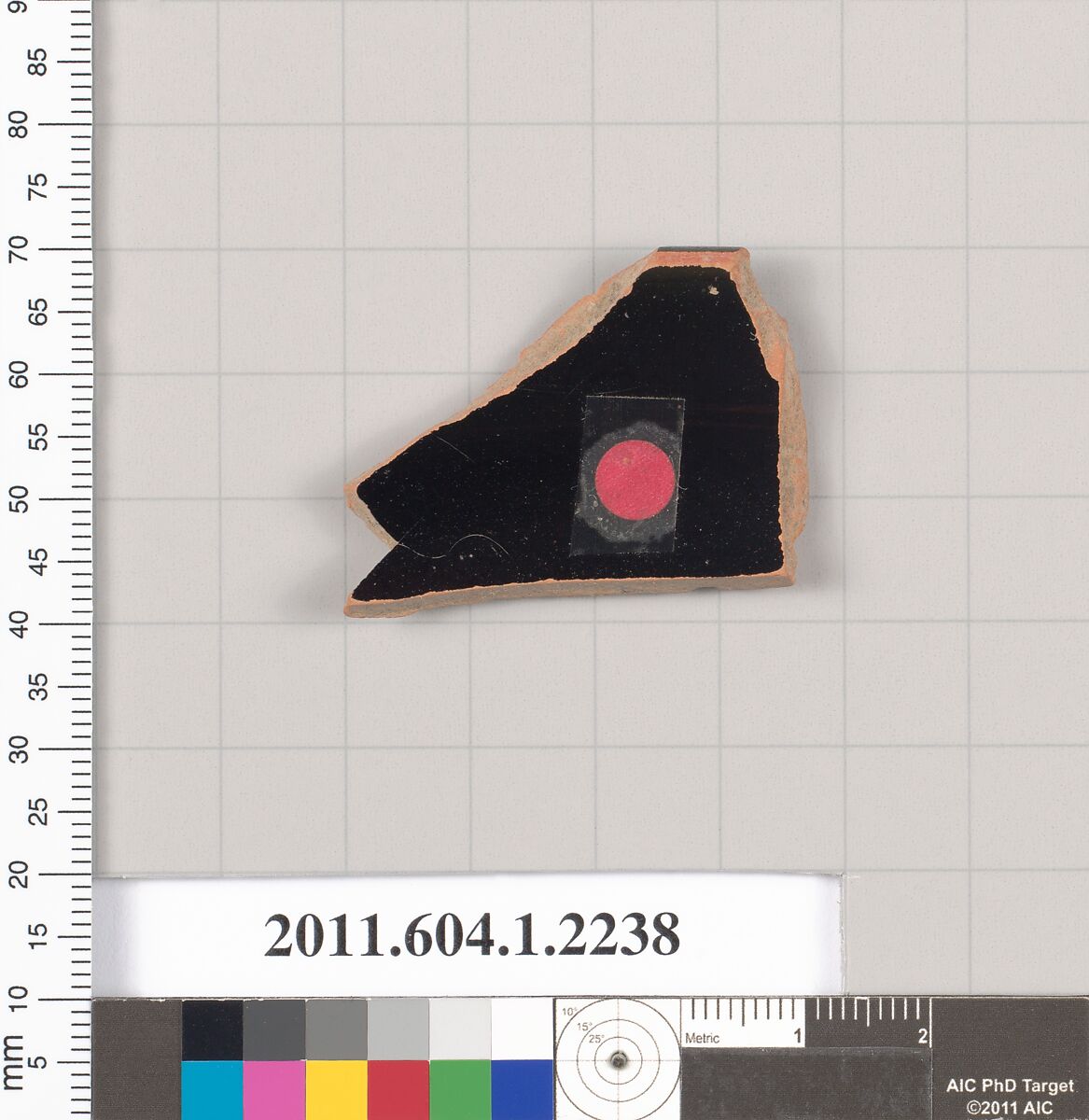 Terracotta rim fragment of a kylix (drinking cup), Terracotta, Greek, Attic