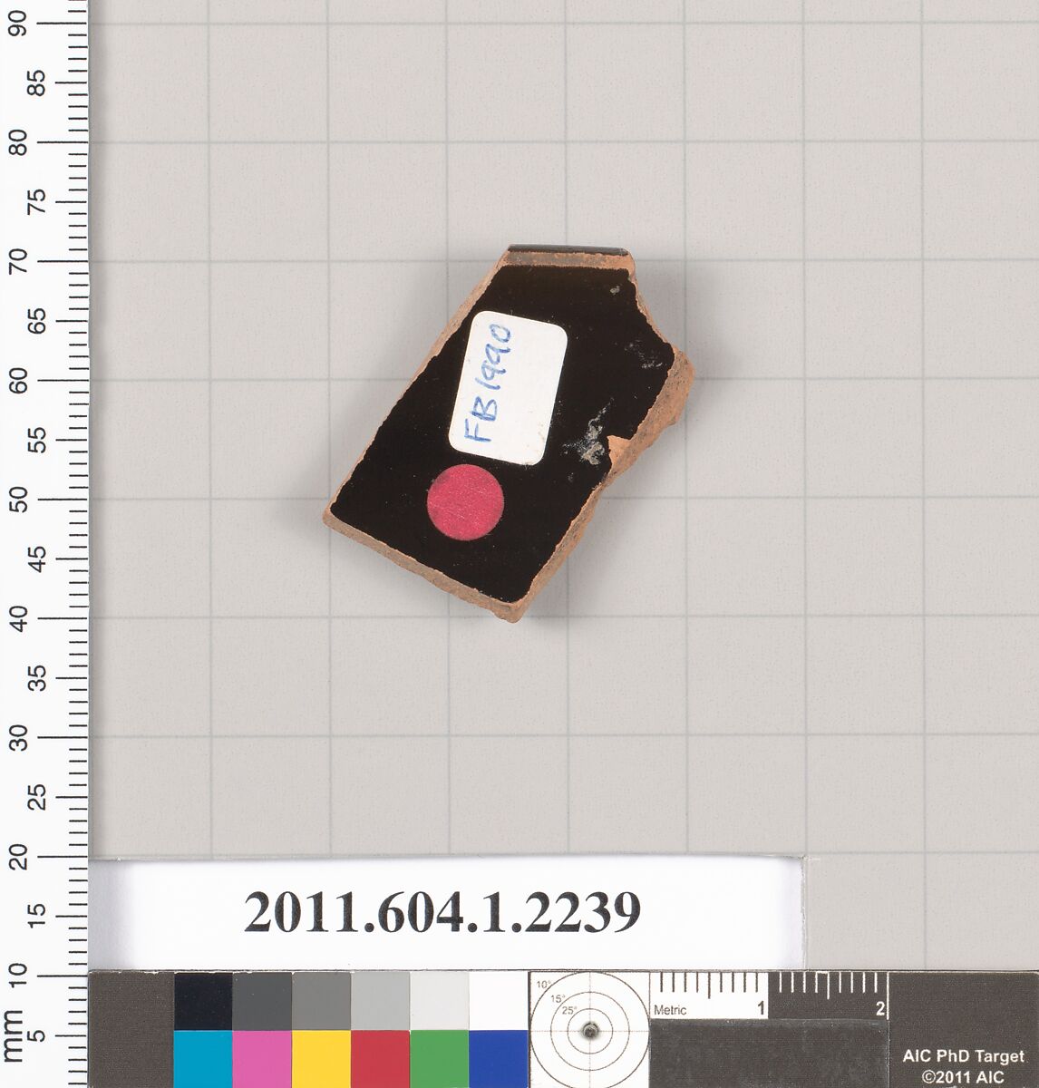 Terracotta rim fragment of a kylix (drinking cup), Terracotta, Greek, Attic
