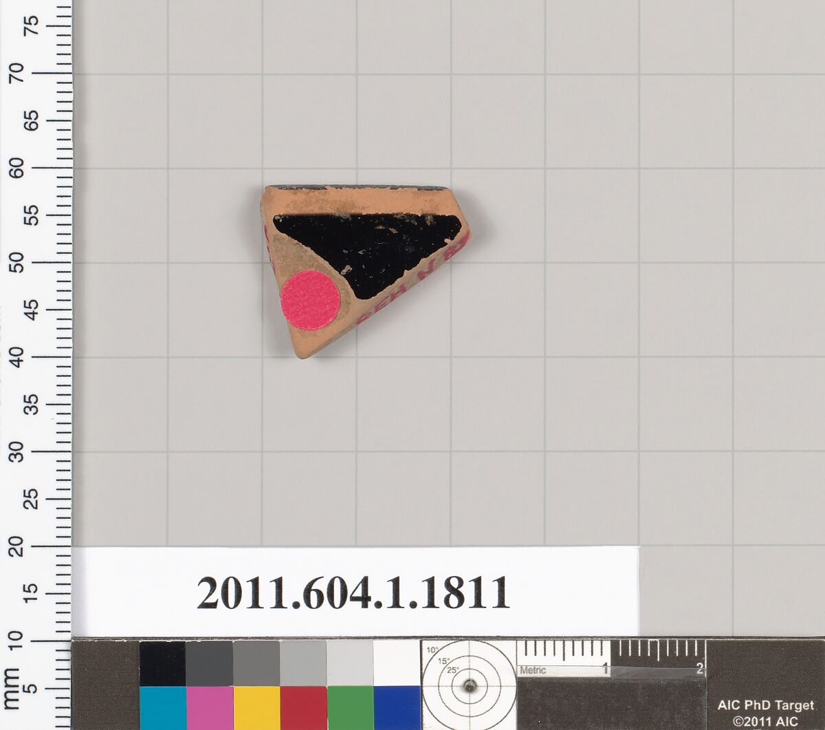 Terracotta rim fragment of a kylix (drinking cup), Terracotta, Greek, Attic