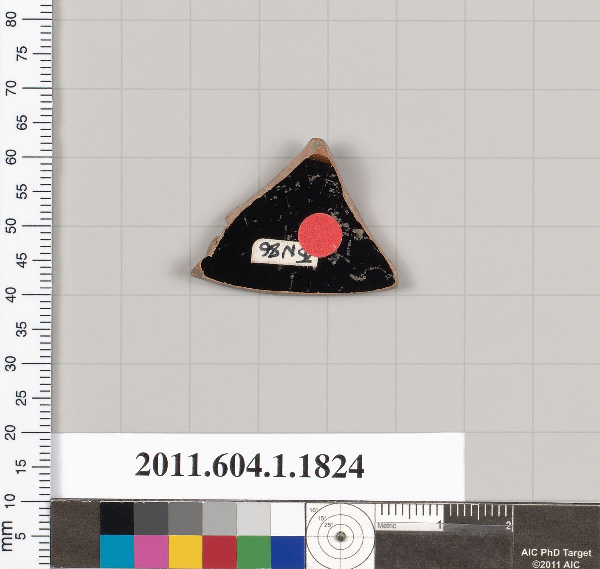 Terracotta rim fragment of a kylix (drinking cup), Terracotta, Greek, Attic