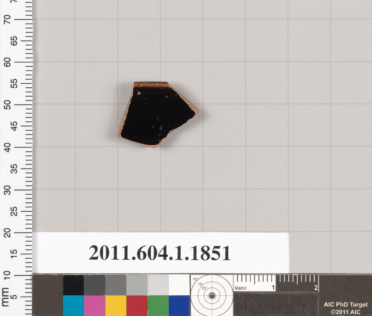 Terracotta rim fragment of a kylix (drinking cup), Terracotta, Greek, Attic