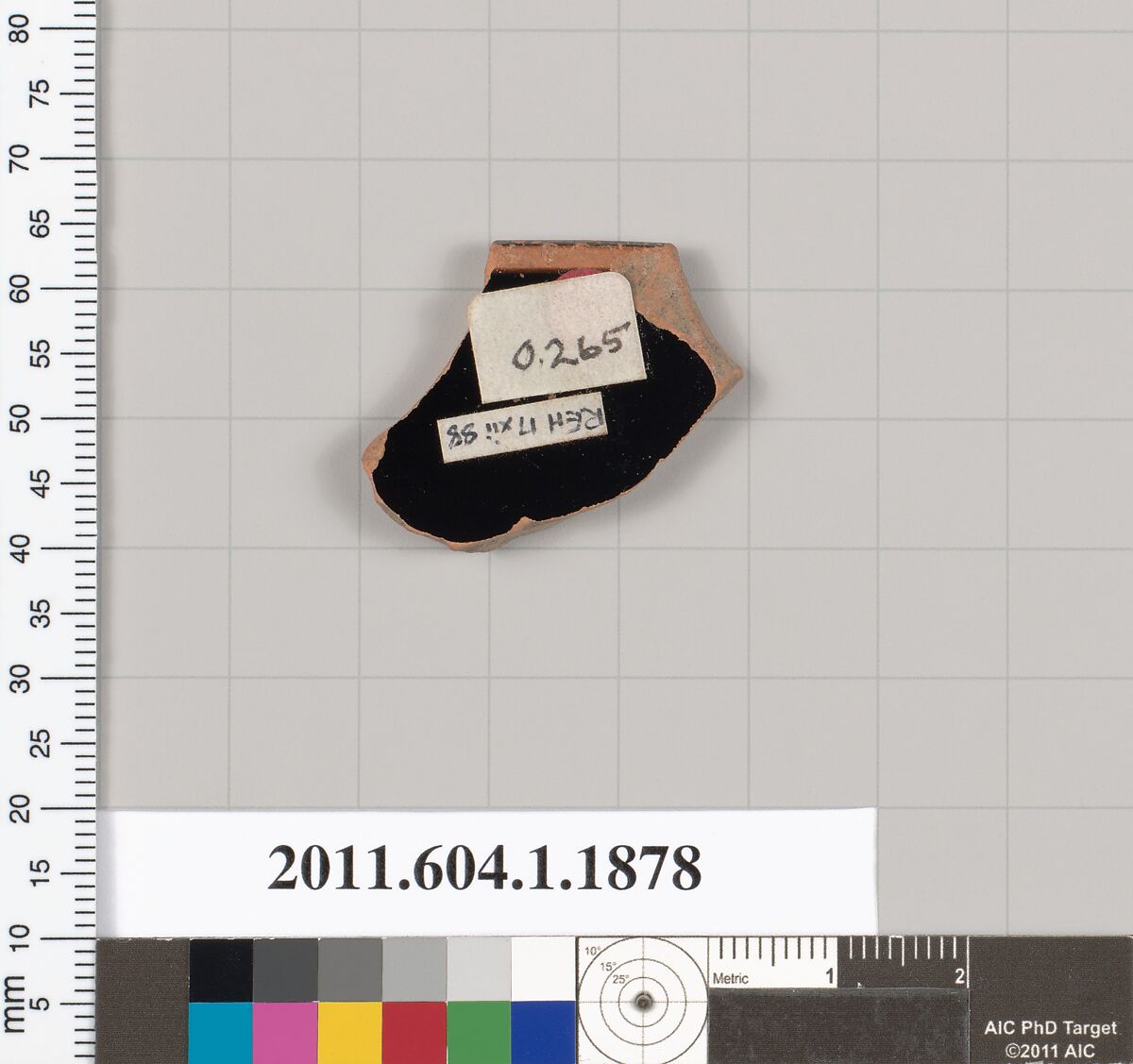 Terracotta rim fragment of a kylix (drinking cup), Terracotta, Greek, Attic