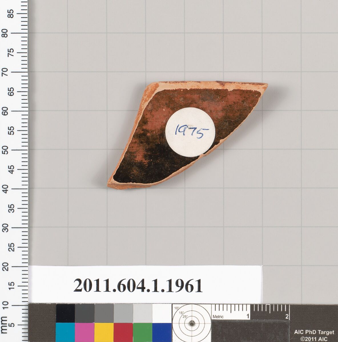 Terracotta rim fragment of a kylix (drinking cup), Terracotta, Greek, Attic