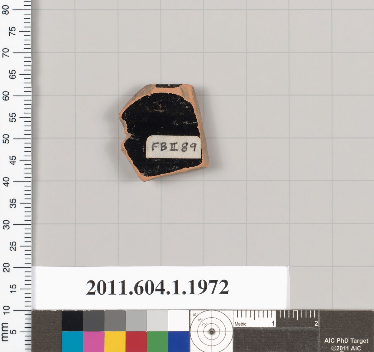 Terracotta rim fragment of a kylix (drinking cup), Terracotta, Greek, Attic