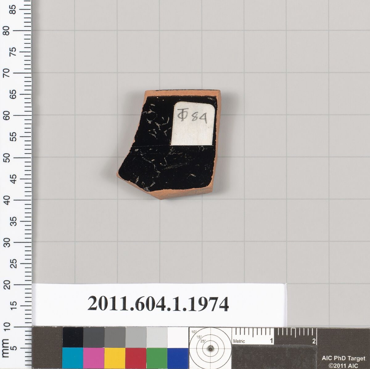 Terracotta rim fragment of a kylix (drinking cup), Terracotta, Greek, Attic