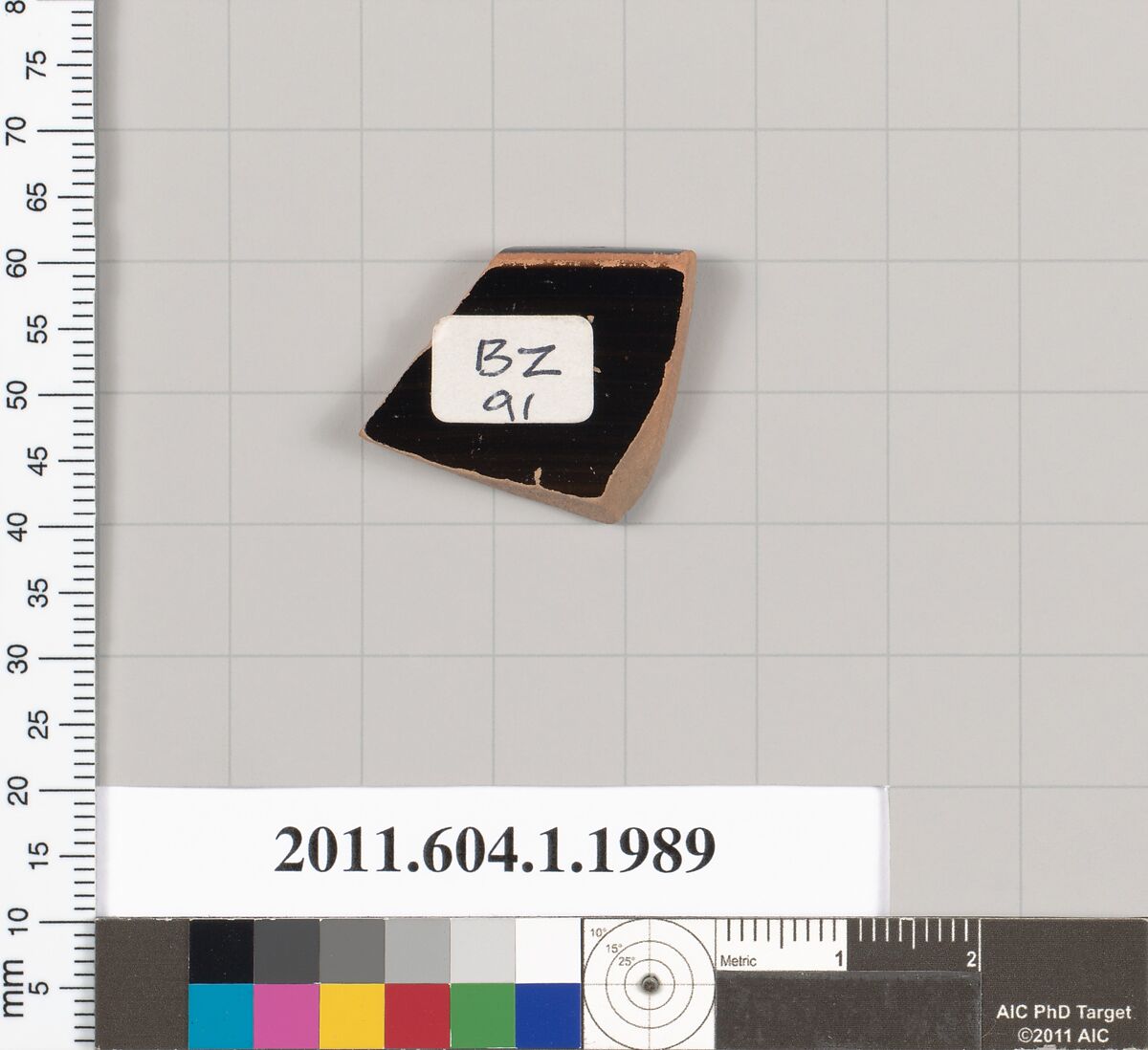 Terracotta rim fragment of a kylix (drinking cup), Terracotta, Greek, Attic