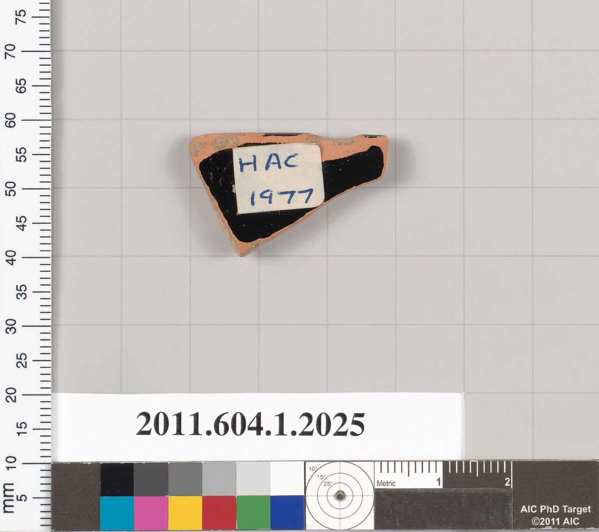 Terracotta rim fragment of a kylix (drinking cup), Terracotta, Greek, Attic
