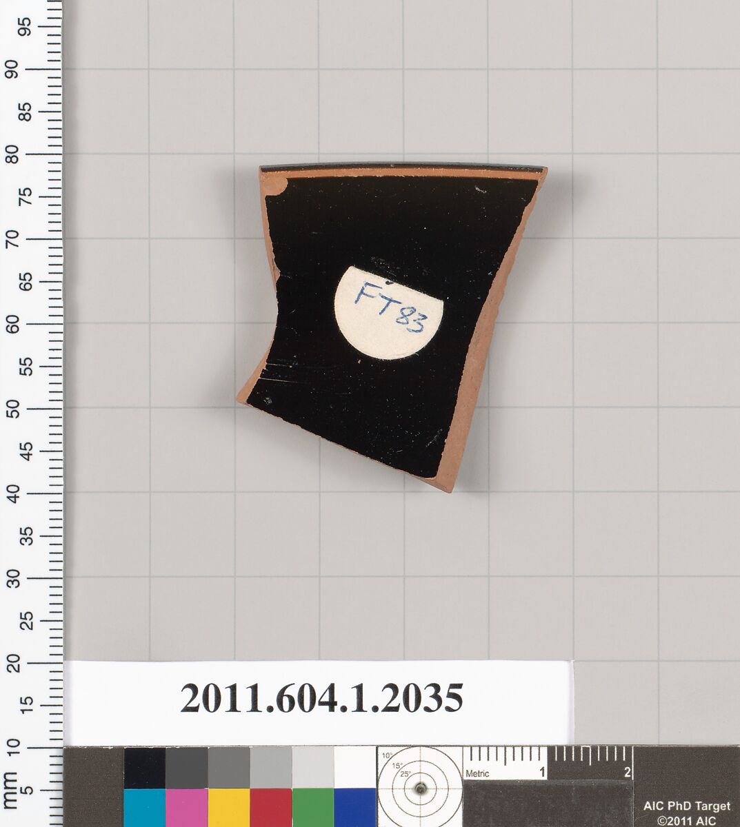 Terracotta rim fragment of a kylix (drinking cup), Terracotta, Greek, Attic