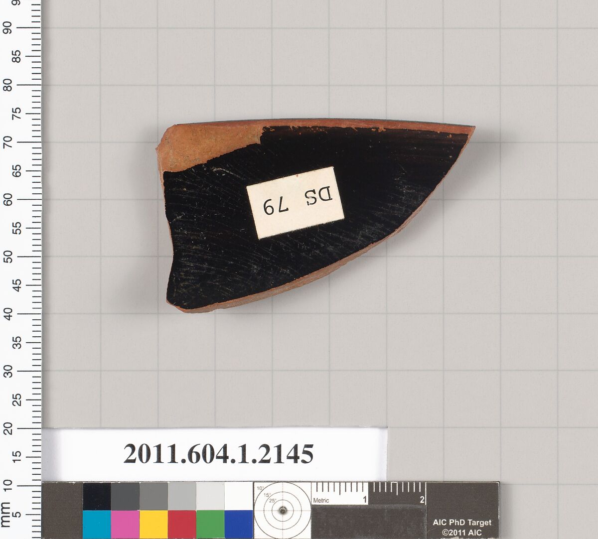 Terracotta rim fragment of a kylix (drinking cup), Terracotta, Greek, Attic