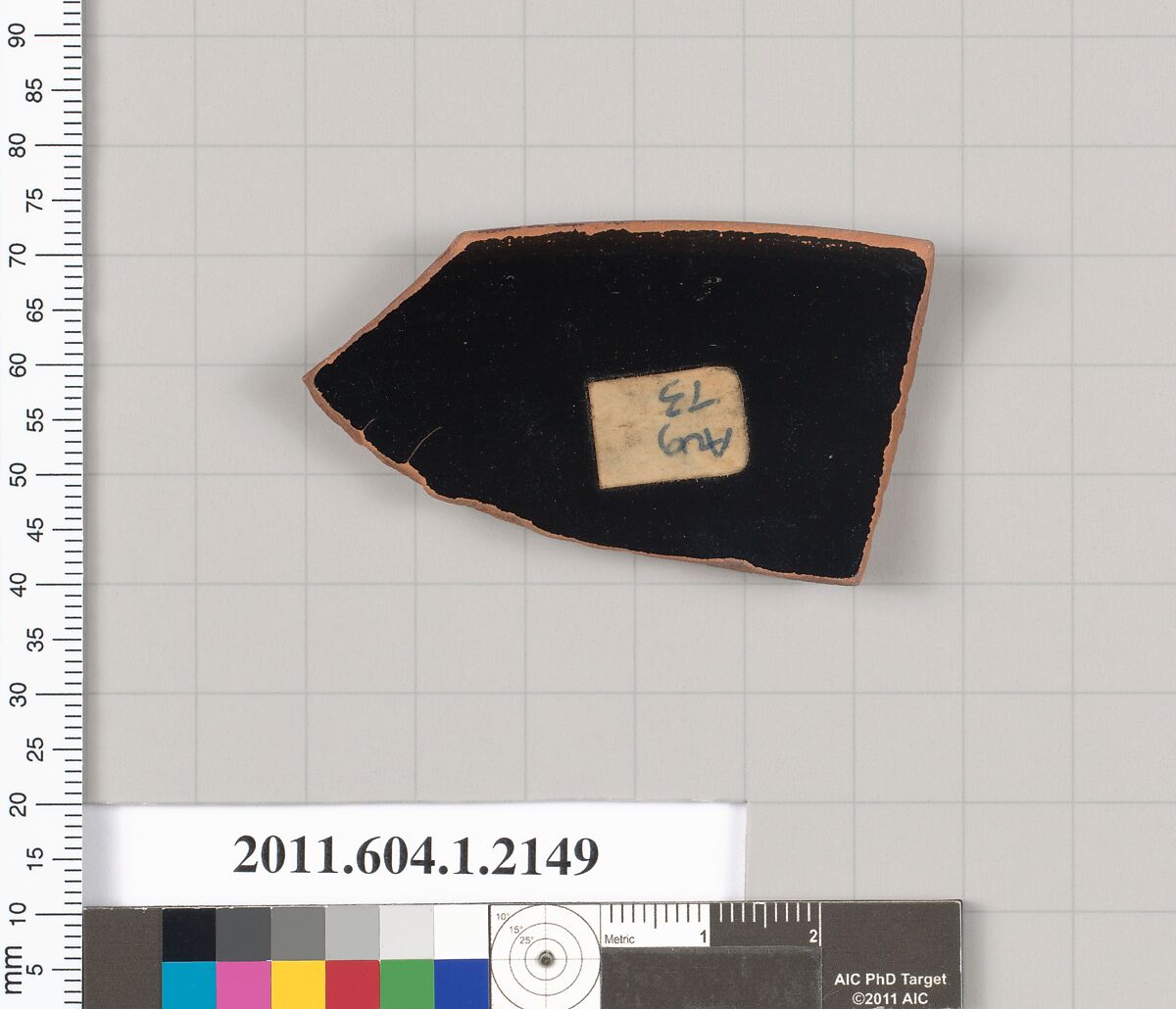 Terracotta rim fragment of a kylix (drinking cup), Terracotta, Greek, Attic