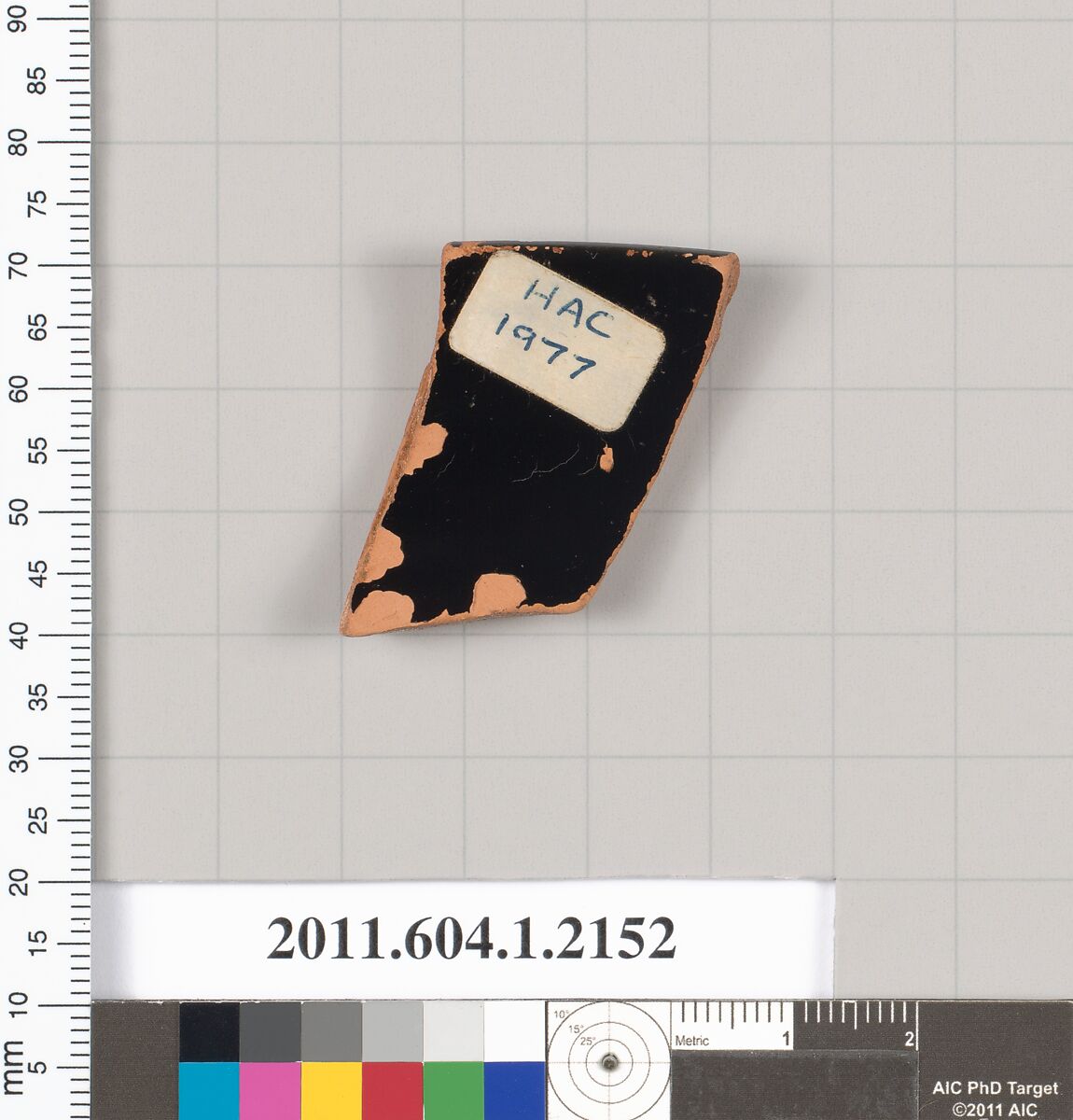 Terracotta rim fragment of a kylix (drinking cup), Terracotta, Greek, Attic