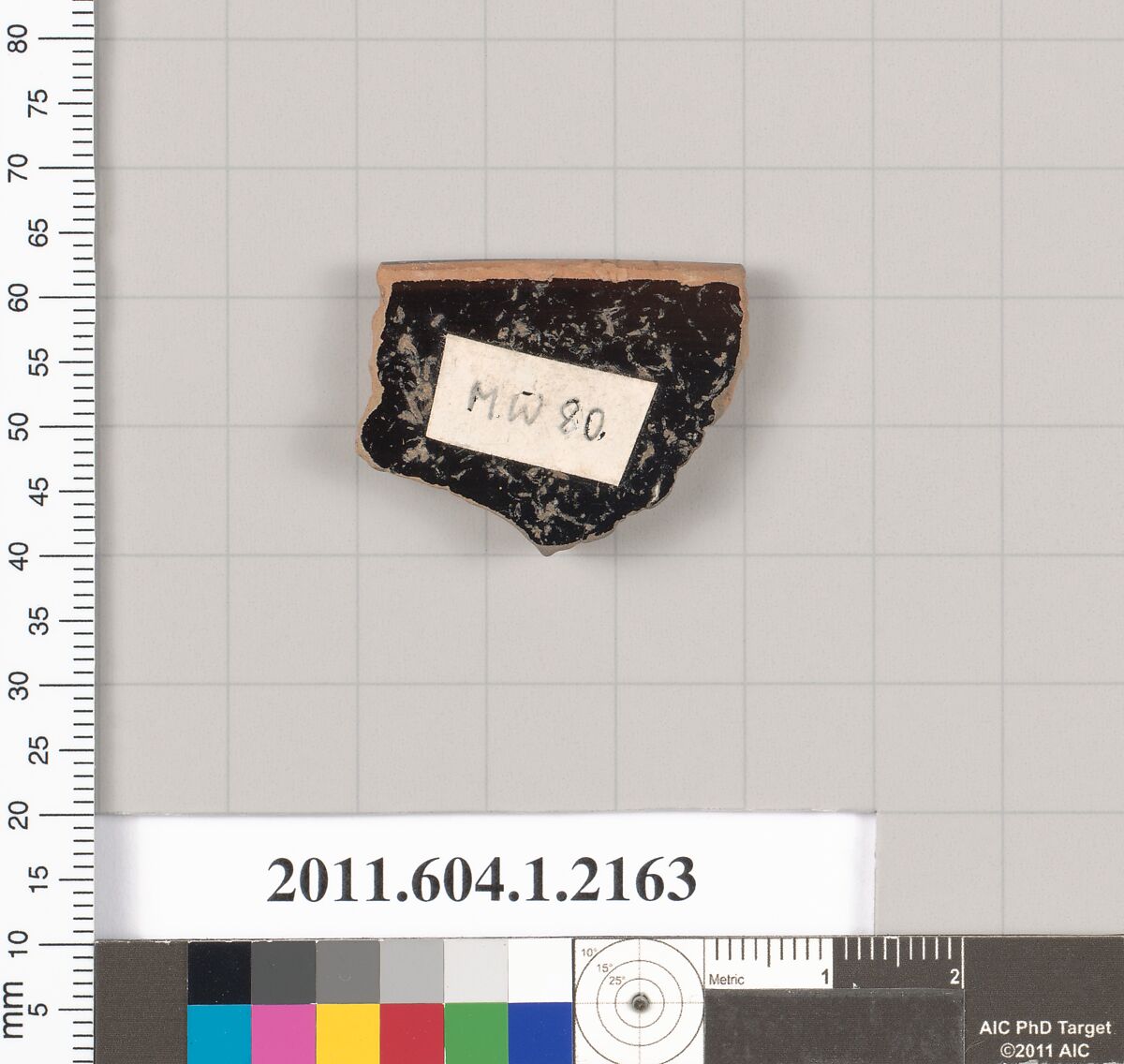 Terracotta rim fragment of a kylix (drinking cup), Terracotta, Greek, Attic