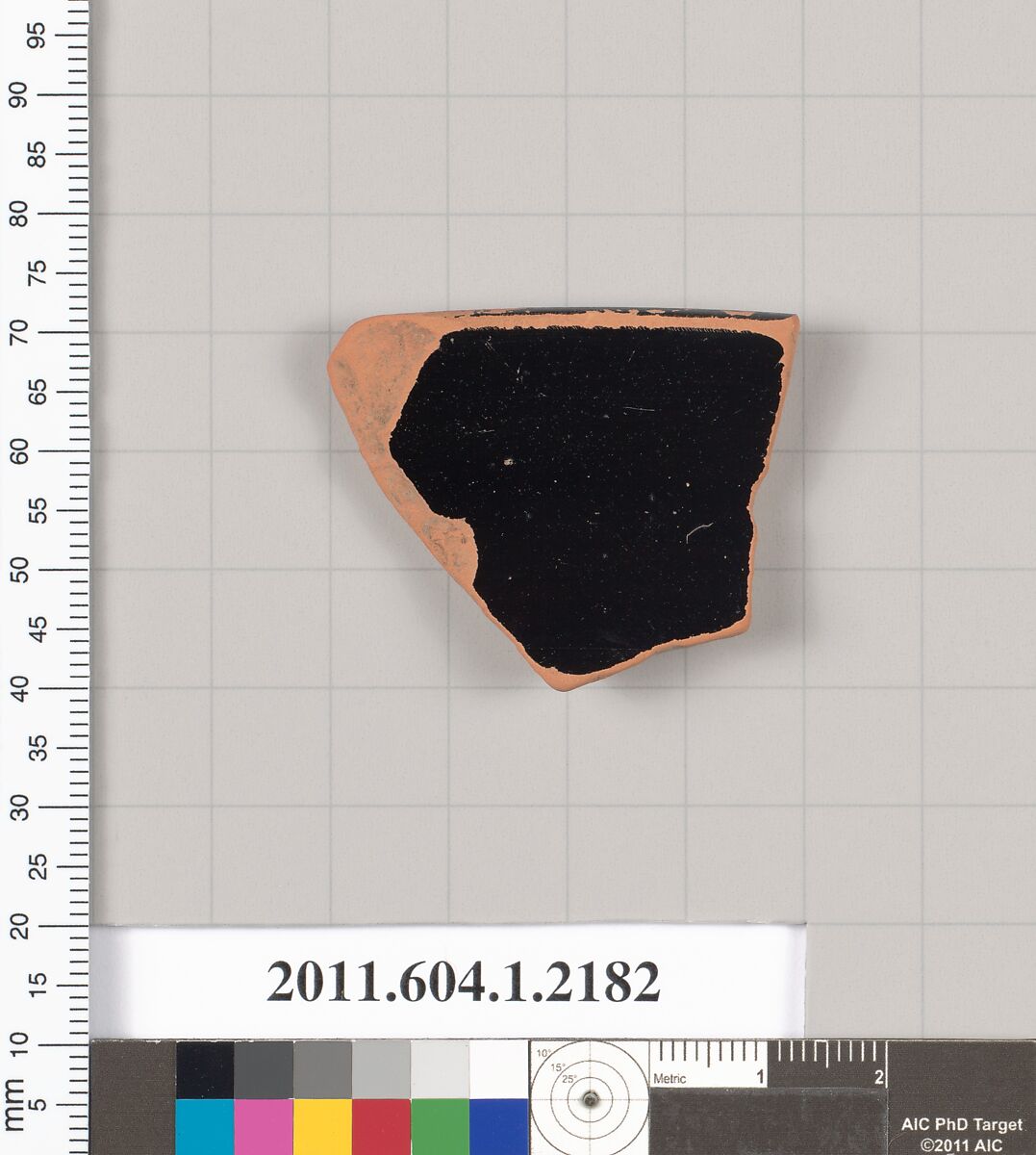 Terracotta rim fragment of a kylix (drinking cup), Terracotta, Greek, Attic