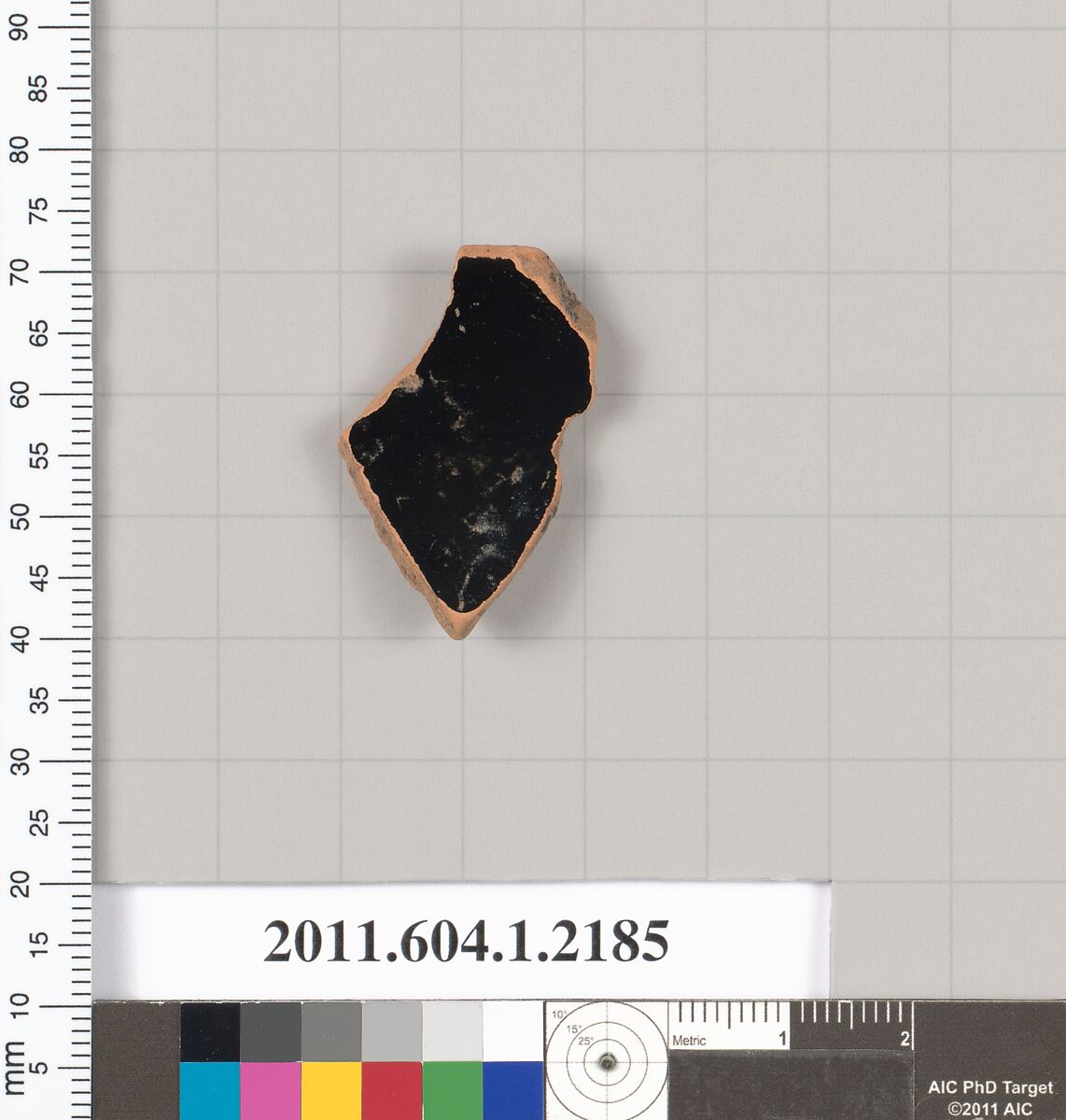 Terracotta rim fragment of a kylix (drinking cup), Terracotta, Greek, Attic