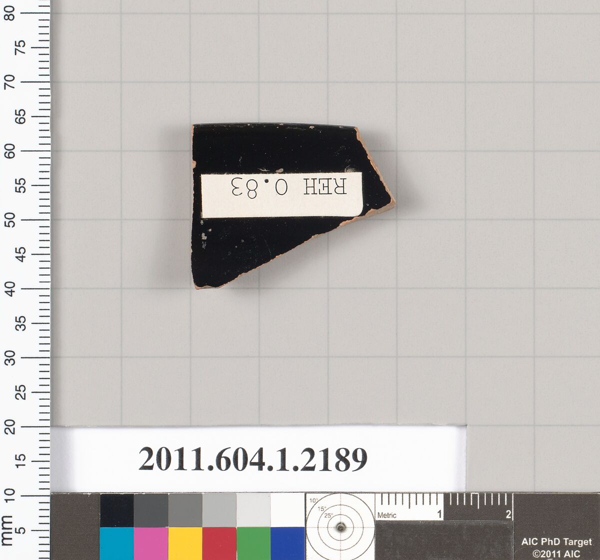 Terracotta rim fragment of a kylix (drinking cup), Terracotta, Greek, Attic