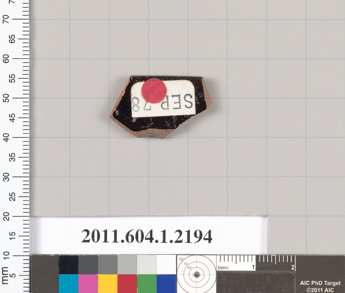 Terracotta rim fragment of a kylix (drinking cup), Terracotta, Greek, Attic