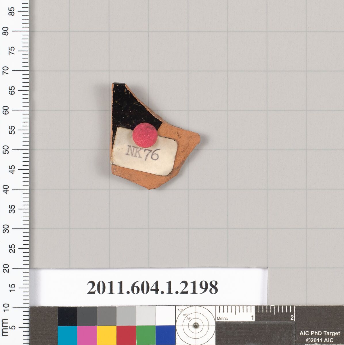 Terracotta rim fragment of a kylix (drinking cup), Terracotta, Greek, Attic