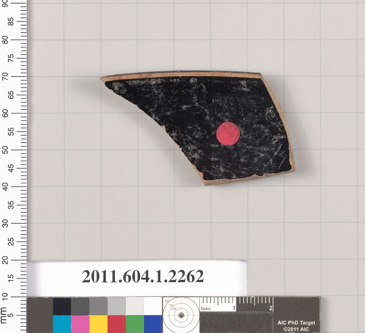 Terracotta rim fragment of a kylix (drinking cup), Terracotta, Greek, Attic