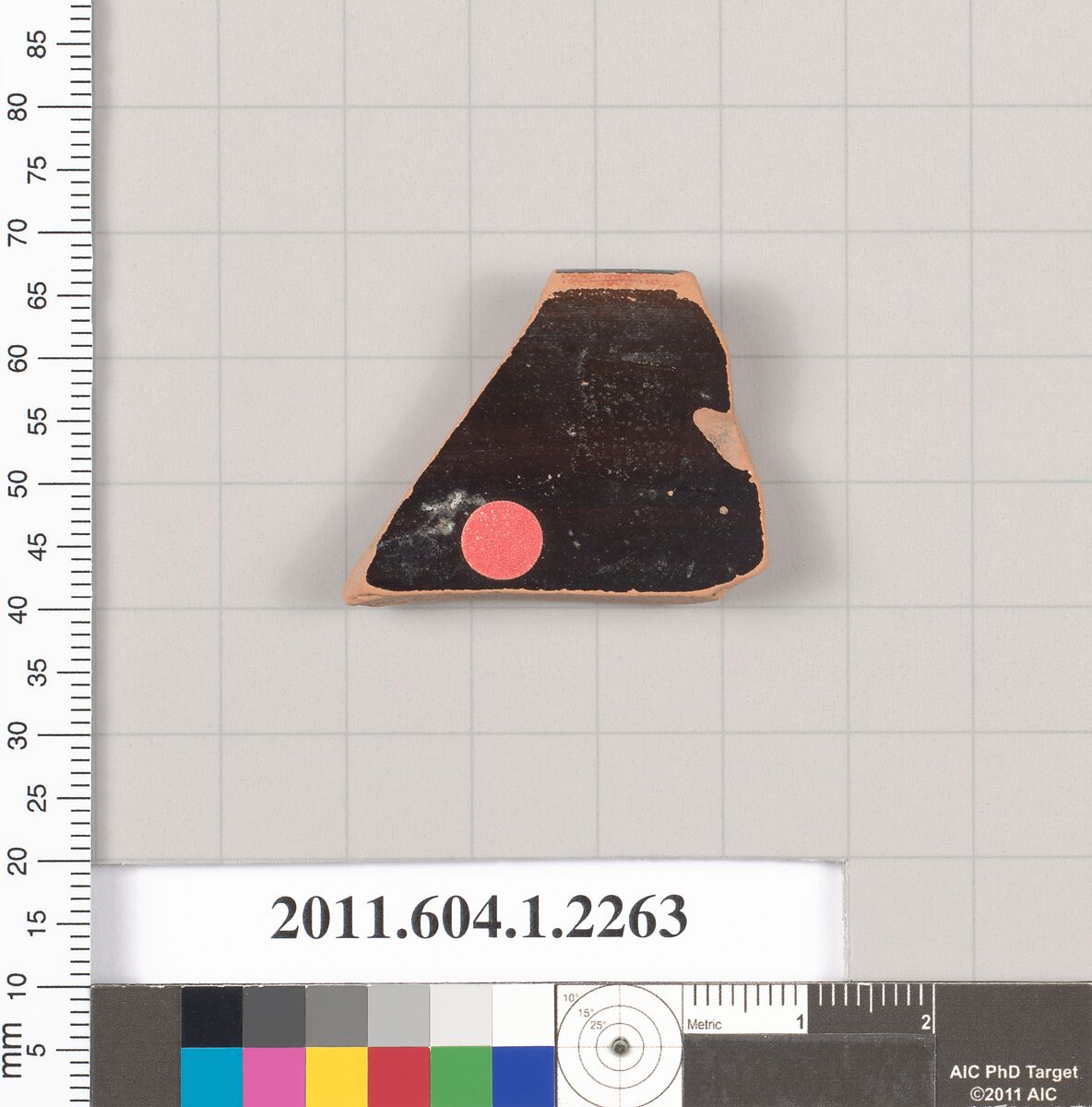 Terracotta rim fragment of a kylix (drinking cup), Terracotta, Greek, Attic