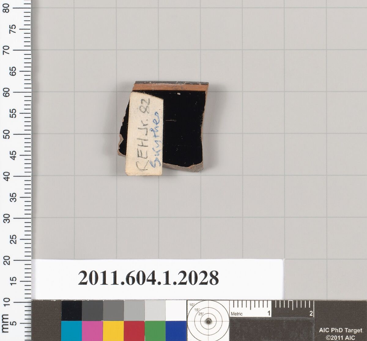 Terracotta rim fragment of a kylix (drinking cup), Attributed to Skythes [DvB], Terracotta, Greek, Attic