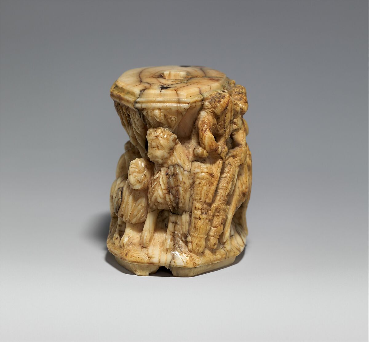 Decorative Mount, Walrus ivory (or whale tooth), German