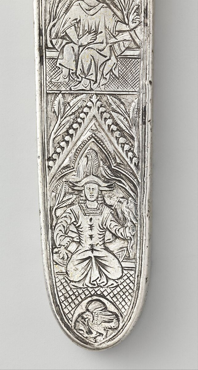 Belt, Silver, with traces of gilding and enamel; modern textile support, North Italian