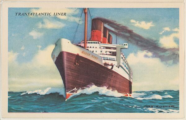 Transatlantic Liner, bakery card from the Speed Pictures series (D39-8), issued by Bell Bakeries, Inc., Issued by Bell Bakeries, Inc., Commercial color lithograph 