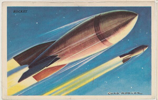 Rocket, bakery card from the Speed Pictures series (D39-8), issued by Bell Bakeries, Inc., Issued by Bell Bakeries, Inc., Commercial color lithograph 