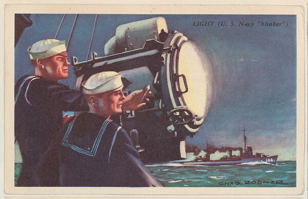 Light (U. S. Navy "blinker"), bakery card from the Speed Pictures series (D39-8), issued by Bell Bakeries, Inc., Issued by Bell Bakeries, Inc., Commercial color lithograph 