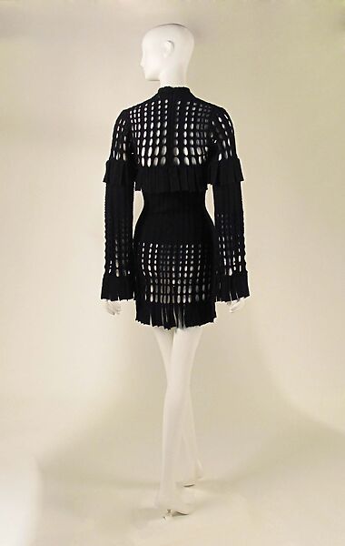 Dress, Azzedine Alaïa (French (born Tunisia), Tunis 1935–2017 Paris), wool, nylon, elastane, metal, French