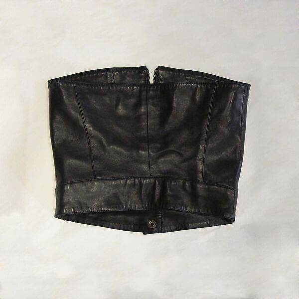 Ensemble, Claude Montana (French, 1949–2024), leather, metal, synthetic (acetate), French