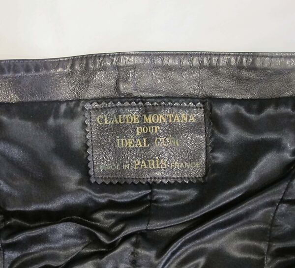 Ensemble, Claude Montana (French, 1949–2024), leather, metal, synthetic (acetate), French