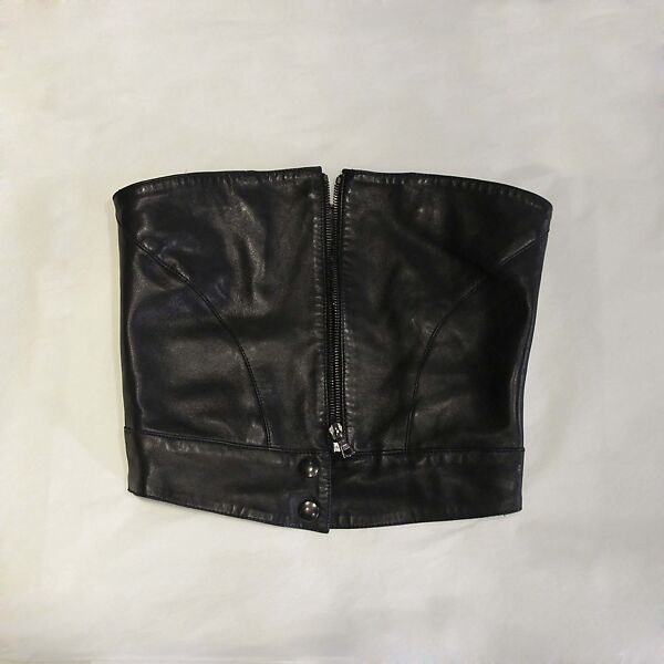 Ensemble, Claude Montana (French, 1949–2024), leather, metal, synthetic (acetate), French