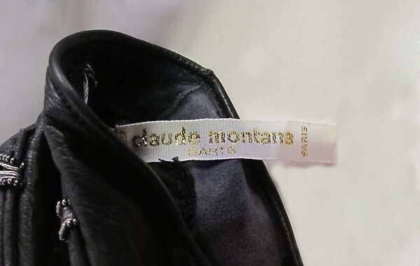 Ensemble, Claude Montana (French, 1949–2024), leather, metal, synthetic (acetate), French