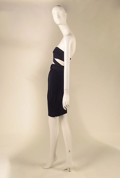 Ensemble, Azzedine Alaïa (French (born Tunisia), Tunis 1935–2017 Paris), viscose, elastane, polyester, metal, French