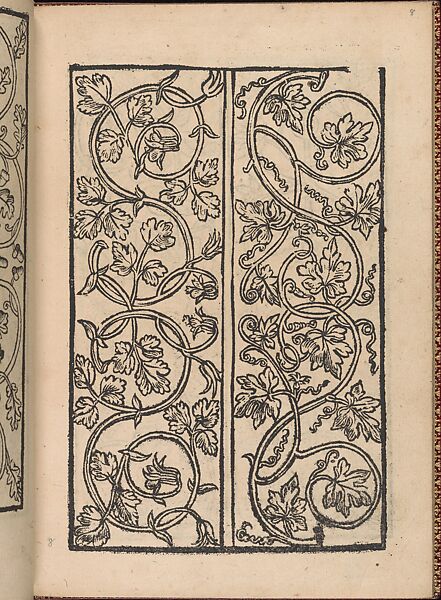 Modelbuch new, aller Art, Nehens und Stickens (page 8r), Hermann Gülfferich (1542–1554)  , Frankfurt am Main, Woodcut 