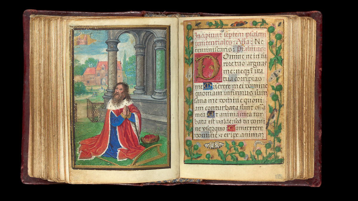 Book of Hours, Simon Bening (Netherlandish, Ghent (?) 1483/84–1561 Bruges), Tempera, gold, and ink on parchment; modern red leather binding, Netherlandish