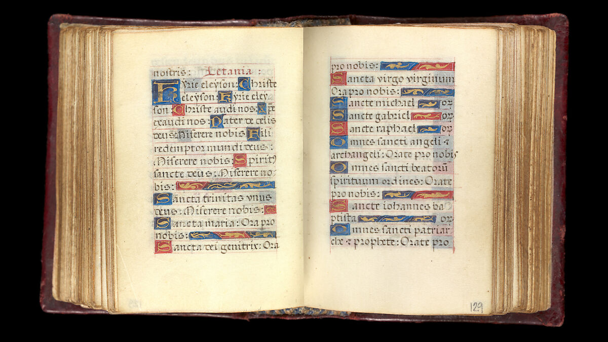 Book of Hours, Simon Bening (Netherlandish, Ghent (?) 1483/84–1561 Bruges), Tempera, gold, and ink on parchment; modern red leather binding, Netherlandish