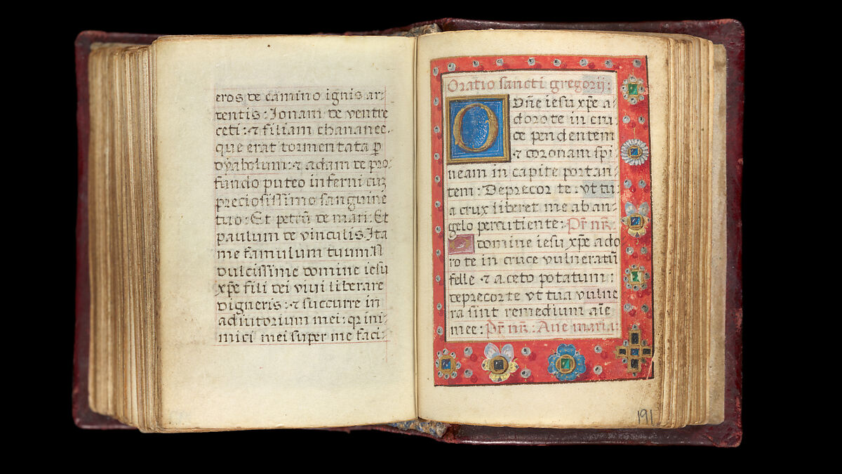 Book of Hours, Simon Bening (Netherlandish, Ghent (?) 1483/84–1561 Bruges), Tempera, gold, and ink on parchment; modern red leather binding, Netherlandish