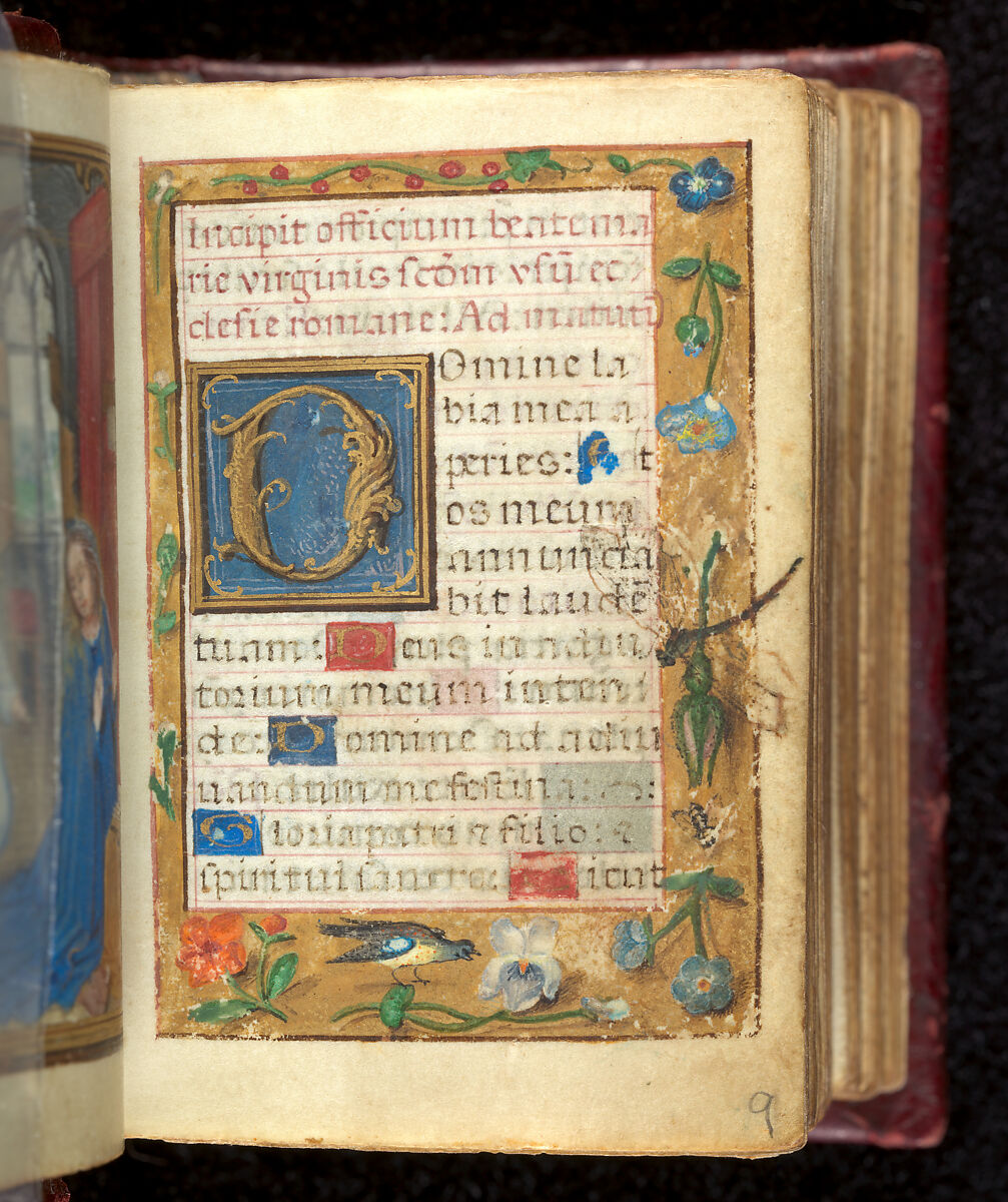 Book of Hours, Simon Bening (Netherlandish, Ghent (?) 1483/84–1561 Bruges), Tempera, gold, and ink on parchment; modern red leather binding, Netherlandish