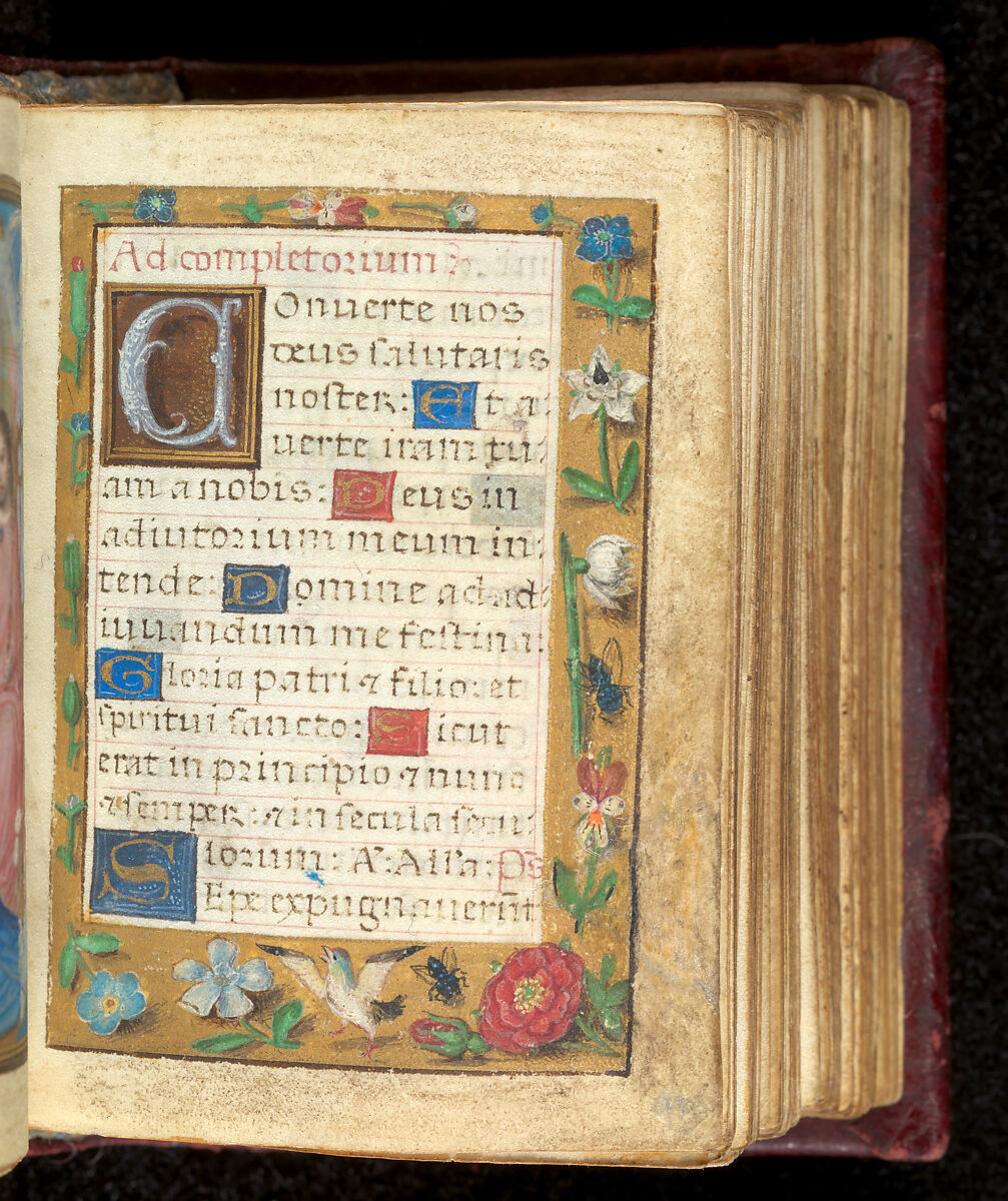 Book of Hours, Simon Bening (Netherlandish, Ghent (?) 1483/84–1561 Bruges), Tempera, gold, and ink on parchment; modern red leather binding, Netherlandish