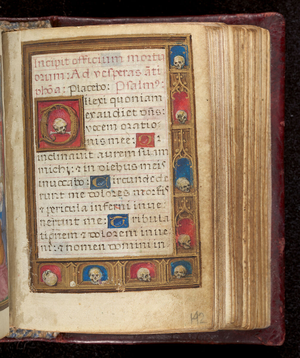 Book of Hours, Simon Bening (Netherlandish, Ghent (?) 1483/84–1561 Bruges), Tempera, gold, and ink on parchment; modern red leather binding, Netherlandish