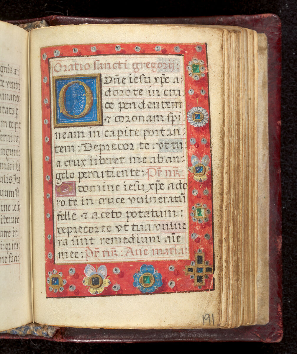 Book of Hours, Simon Bening (Netherlandish, Ghent (?) 1483/84–1561 Bruges), Tempera, gold, and ink on parchment; modern red leather binding, Netherlandish