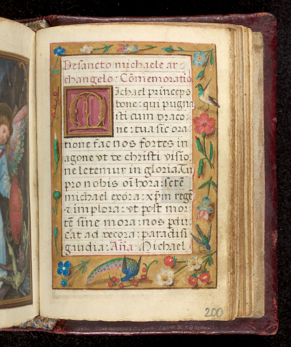 Book of Hours, Simon Bening (Netherlandish, Ghent (?) 1483/84–1561 Bruges), Tempera, gold, and ink on parchment; modern red leather binding, Netherlandish