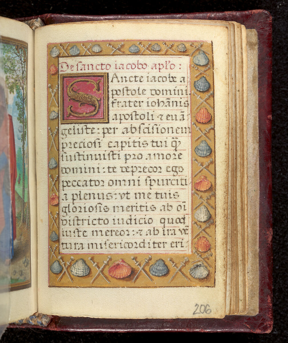 Book of Hours, Simon Bening (Netherlandish, Ghent (?) 1483/84–1561 Bruges), Tempera, gold, and ink on parchment; modern red leather binding, Netherlandish